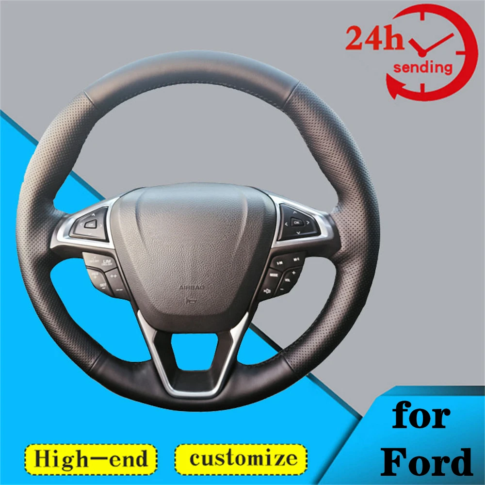 Custom Car Steering Wheel Cover 100% Fit For Ford Mondeo 2013 2014 EDGE 2015 2016 Genuine Leather AutoInterior Accessories
Custom Car Steering Wheel Cover 100% Fit For Ford Mondeo 2013 2014 EDGE 2015 2016 Genuine Leather AutoInterior Accessories