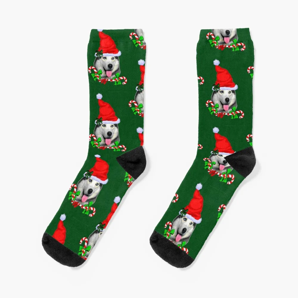 

Siberian Husky Christmas Gifts Socks Socks Men'S