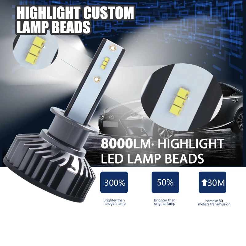Effort&BJ H4 Auto Headlamp ZES Bulb H8 H11 H1 H3 H7 LED 9005 9006 9007 H13 9012 80W F2 Car Styling 8000LM 6500K Car Headlight
Effort&BJ H4 Auto Headlamp ZES Bulb H8 H11 H1 H3 H7 LED 9005 9006 9007 H13 9012 80W F2 Car Styling 8000LM 6500K Car Headlight