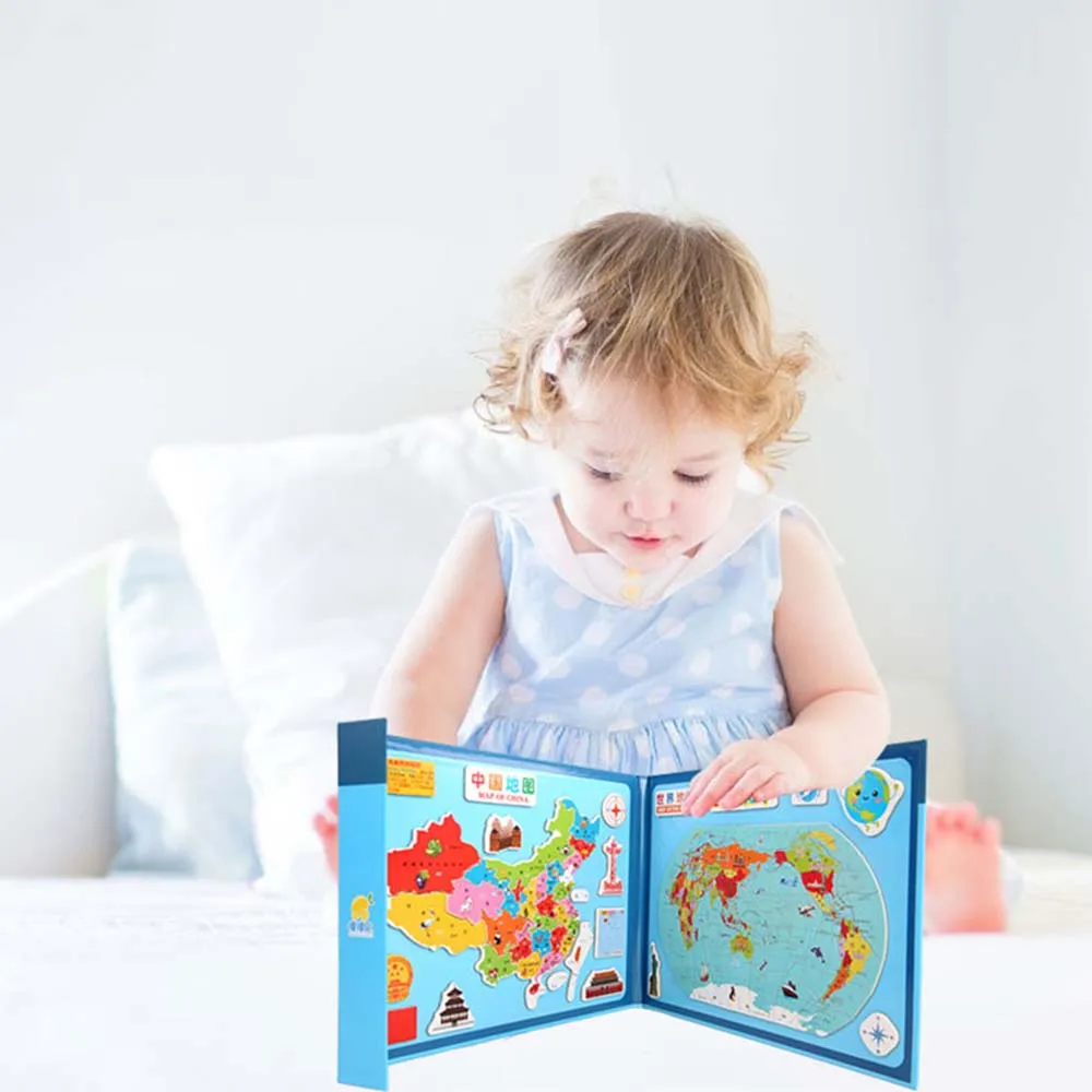 Children'S Puzzle Magnetic Map Geographical Cognition Chinese World Drawing Board Book Clip Style Three In One Map Jigsaw
Children'S Puzzle Magnetic Map Geographical Cognition Chinese World Drawing Board Book Clip Style Three In One Map Jigsaw