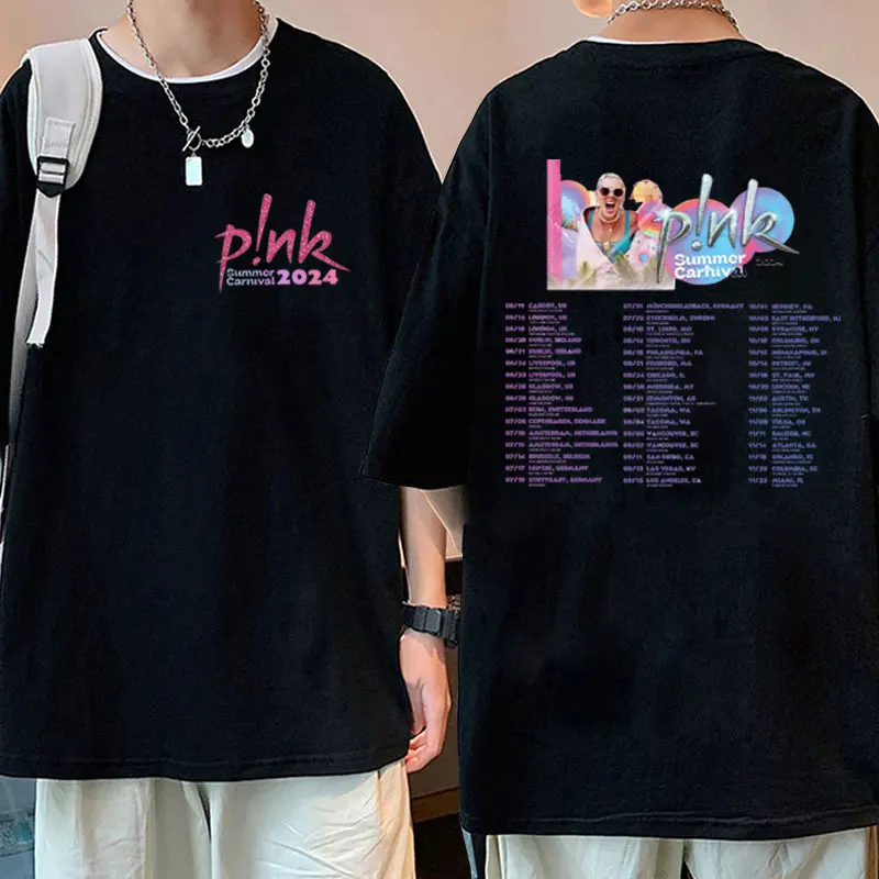 Singer P!nk Pink Summer Carnival 2024 Festival World Tour T Shirts Fashion Aesthetic T-shirt Men Women Hip Hop Retro Tee Shirt
Singer P!nk Pink Summer Carnival 2024 Festival World Tour T Shirts Fashion Aesthetic T-shirt Men Women Hip Hop Retro Tee Shirt