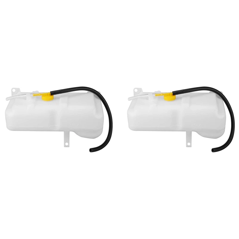 

2X Coolant Reservoir Tank Car Coolant Overflow Bottle Dual Pipe Tank For Auto Nissan Patrol GQ/Ford Maverick 88-94