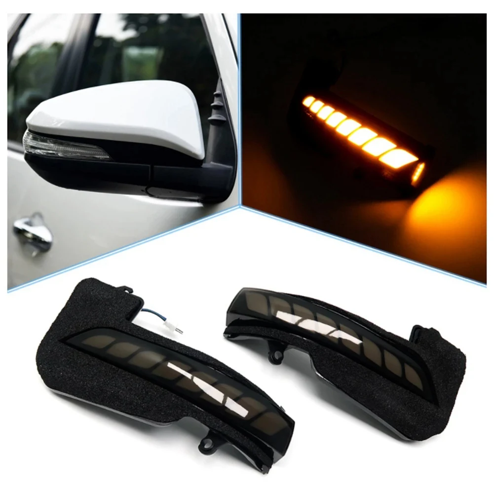 LED Dynamic Turn Signal Side Rearview Mirror Indicator Blinker Light for Toyota Fortuner Hilux Innova 2016+,Yellow
LED Dynamic Turn Signal Side Rearview Mirror Indicator Blinker Light for Toyota Fortuner Hilux Innova 2016+,Yellow