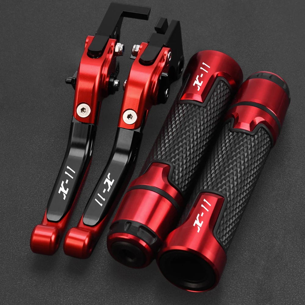 

Motorcycle CNC Aluminum Accessories Adjustable Brake Clutch Lever Handle Hand Grips Ends For HONDA X-11 1999-2002 2001 2000 X11