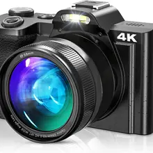 New Video Camera 4K Digital Camera for YouTube HD 48MP Vlogging Camera WiFi Time-Lapse Webcam 3.5" IPS Touch Screen New Video Camera 4K Digital Camera for YouTube HD 48MP Vlogging Camera WiFi Time-Lapse Webcam 3.5" IPS Touch Screen