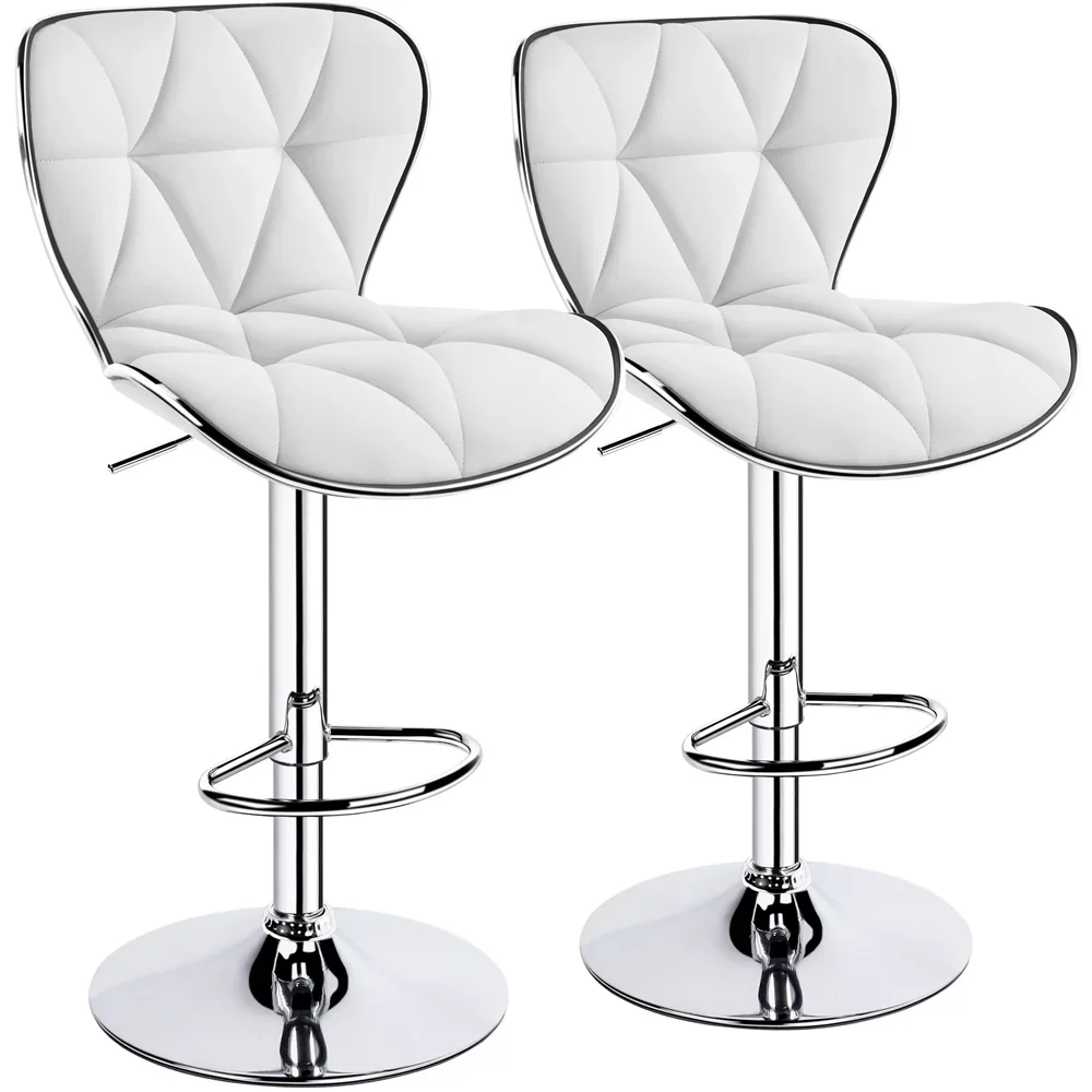 Alden Design Adjustable Midback Faux Leather Bar Stool, Set of 2, White chairs barstools
Alden Design Adjustable Midback Faux Leather Bar Stool, Set of 2, White chairs barstools