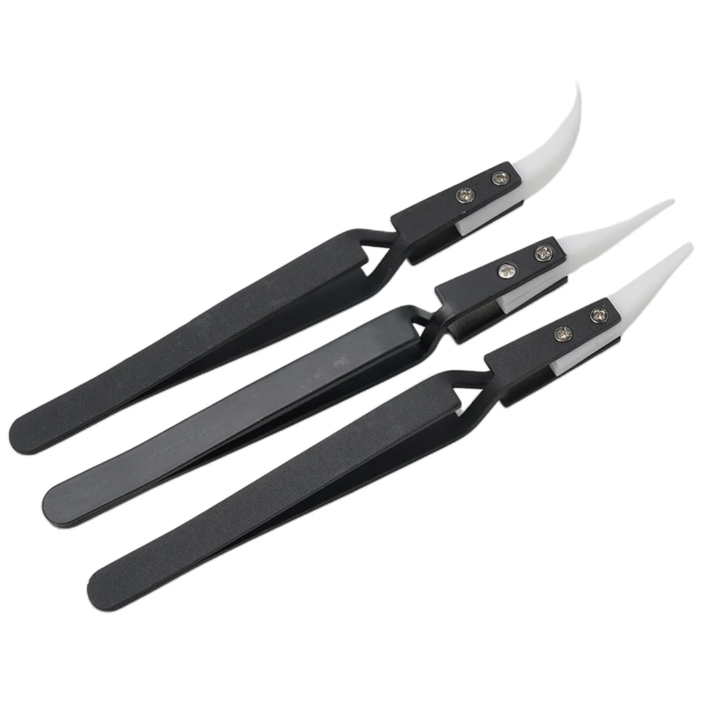 Anti-Static Ceramic Tweezers Straight Pointed Small Big Elbow Tweezers Anti-Magnetic Industrial Tweezers Ceramic Hand Tools Part
Anti-Static Ceramic Tweezers Straight Pointed Small Big Elbow Tweezers Anti-Magnetic Industrial Tweezers Ceramic Hand Tools Part