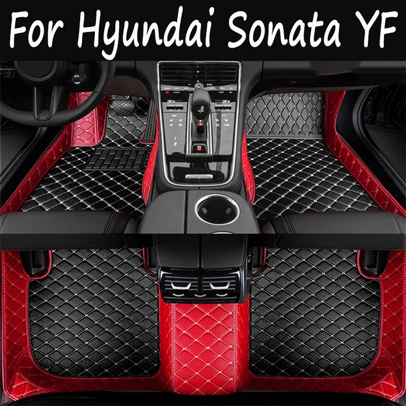 

For Hyundai Sonata YF 2014 2013 2012 2011 Car Floor Mats Interior Auto Parts Custom Waterproof Covers Leather Carpet Accessories