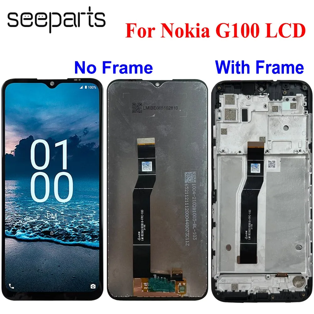 ЖК-дисплей 6,52 дюйма для Nokia G100 с сенсорным экраном и дигитайзером в сборе, сменный экран
ЖК-дисплей 6,52 дюйма для Nokia G100 с сенсорным экраном и дигитайзером в сборе, сменный экран