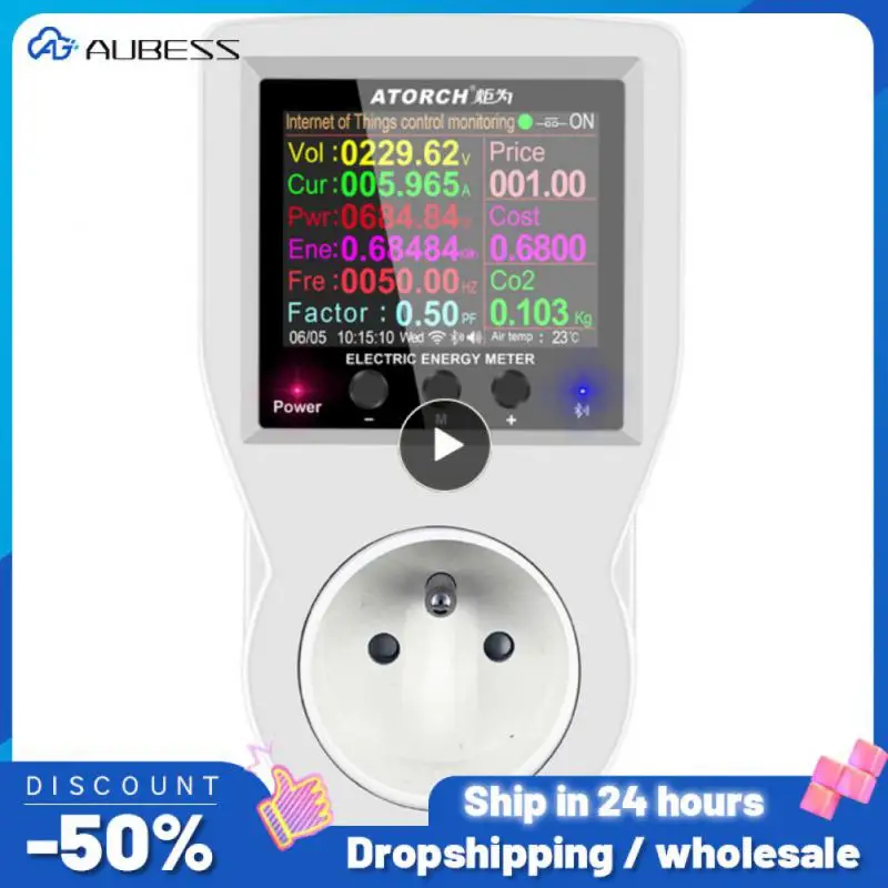 1PCS Tuya WIFI Smart Socket Digital Wattmeter 220V Power Meter Electricity consumption EU Plug Power Kilowatt Wattage Energy
1PCS Tuya WIFI Smart Socket Digital Wattmeter 220V Power Meter Electricity consumption EU Plug Power Kilowatt Wattage Energy