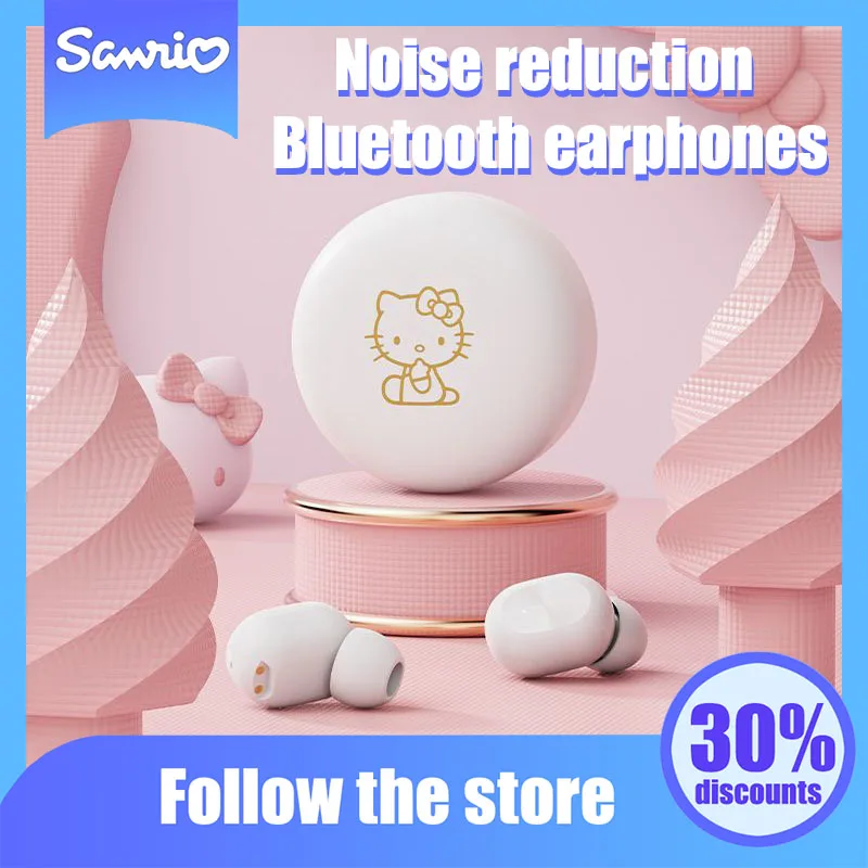 Kawaii Sanrio Anime Bluetooth Earphone Cute Hello Kitty Kuromi Wireless Noise Reduction Earphone Originality Children Gifts
Kawaii Sanrio Anime Bluetooth Earphone Cute Hello Kitty Kuromi Wireless Noise Reduction Earphone Originality Children Gifts