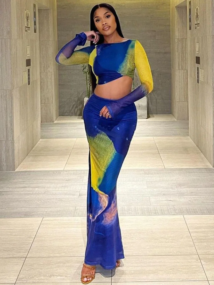 Women's 2023 Printed Tight Skirt Set Flare Sleeve Pleated Short Top High Waist Wrapped Hip Half Dress Fashion Two Piece Set
Women's 2023 Printed Tight Skirt Set Flare Sleeve Pleated Short Top High Waist Wrapped Hip Half Dress Fashion Two Piece Set