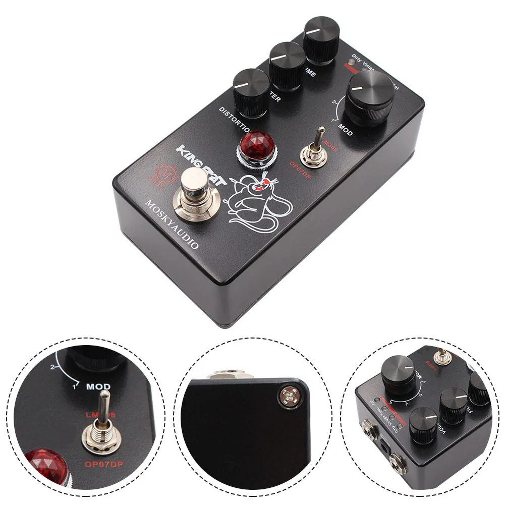 Mosky King Rat Volume Filter Fuzz Distorition 4-Mode Knob Guitar Parts The Electric Guitar Effects Pedal Guitar Effects Pedal
Mosky King Rat Volume Filter Fuzz Distorition 4-Mode Knob Guitar Parts The Electric Guitar Effects Pedal Guitar Effects Pedal