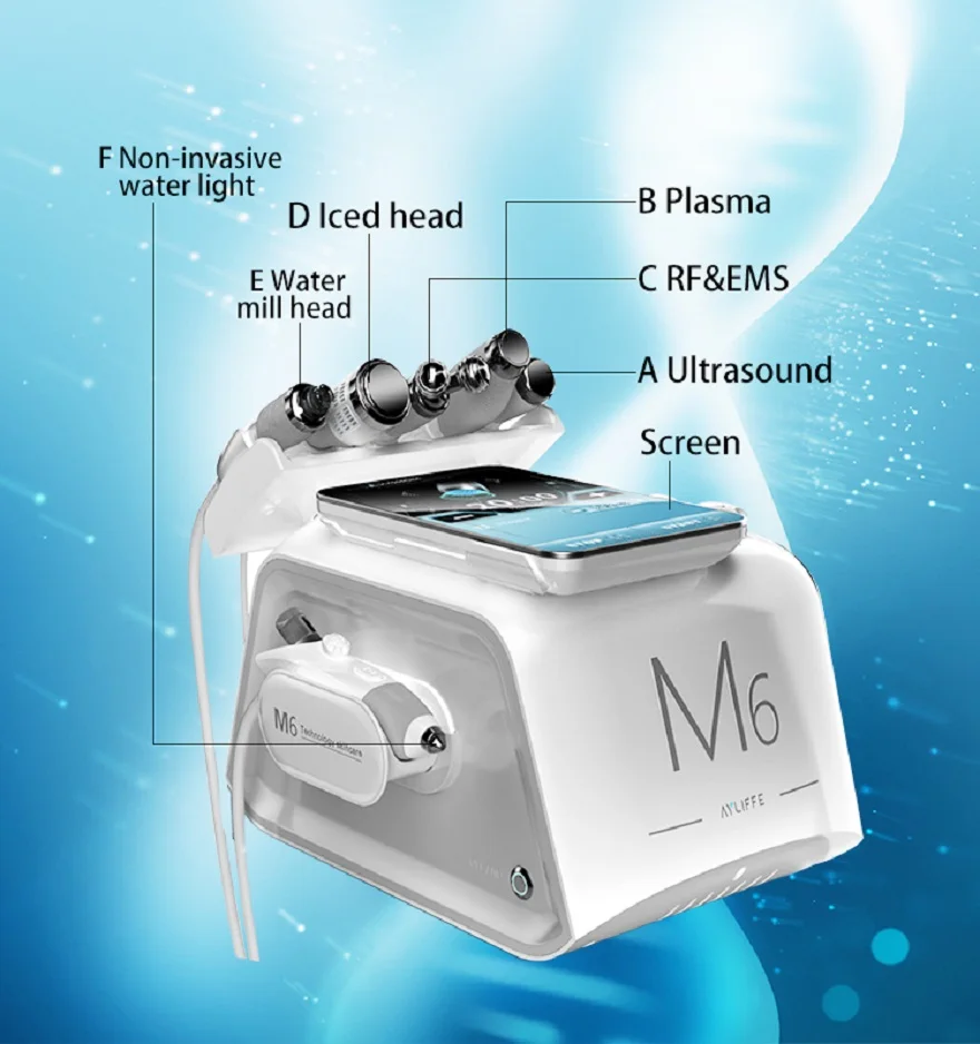 2023 Professional M6 Face Management Has 6 Function Handles Aqua Jet Peel Wrinkle Removal Facial Massage
2023 Professional M6 Face Management Has 6 Function Handles Aqua Jet Peel Wrinkle Removal Facial Massage
