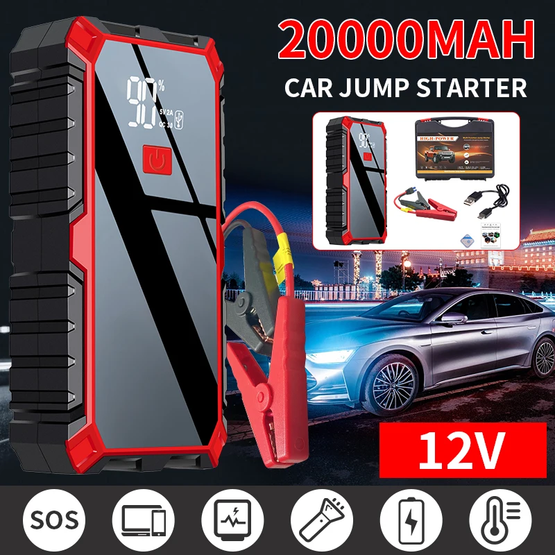 20000mah Portable Jump Starter 12V Booster High-power Emergency Starting Power Supply Power Bank For Diesel Gasoline Vehicle
20000mah Portable Jump Starter 12V Booster High-power Emergency Starting Power Supply Power Bank For Diesel Gasoline Vehicle