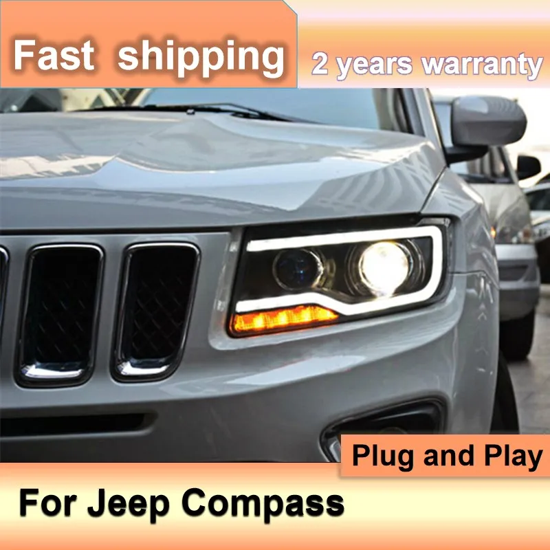 Car Accessories for Jeep Compass Head Light 2011-2016 Compass Headlight LED DRL Turn Signal High Beam Projector Lens
Car Accessories for Jeep Compass Head Light 2011-2016 Compass Headlight LED DRL Turn Signal High Beam Projector Lens