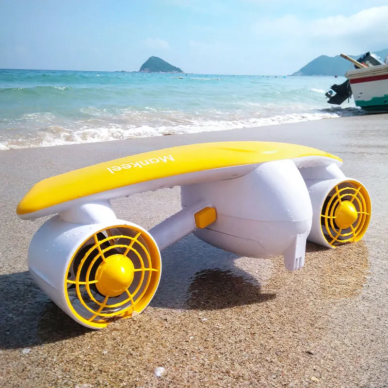 New Type of Underwater 480W Double Propeller Electric Underwater Scooter, Fashionable Swimming Scooter
New Type of Underwater 480W Double Propeller Electric Underwater Scooter, Fashionable Swimming Scooter
