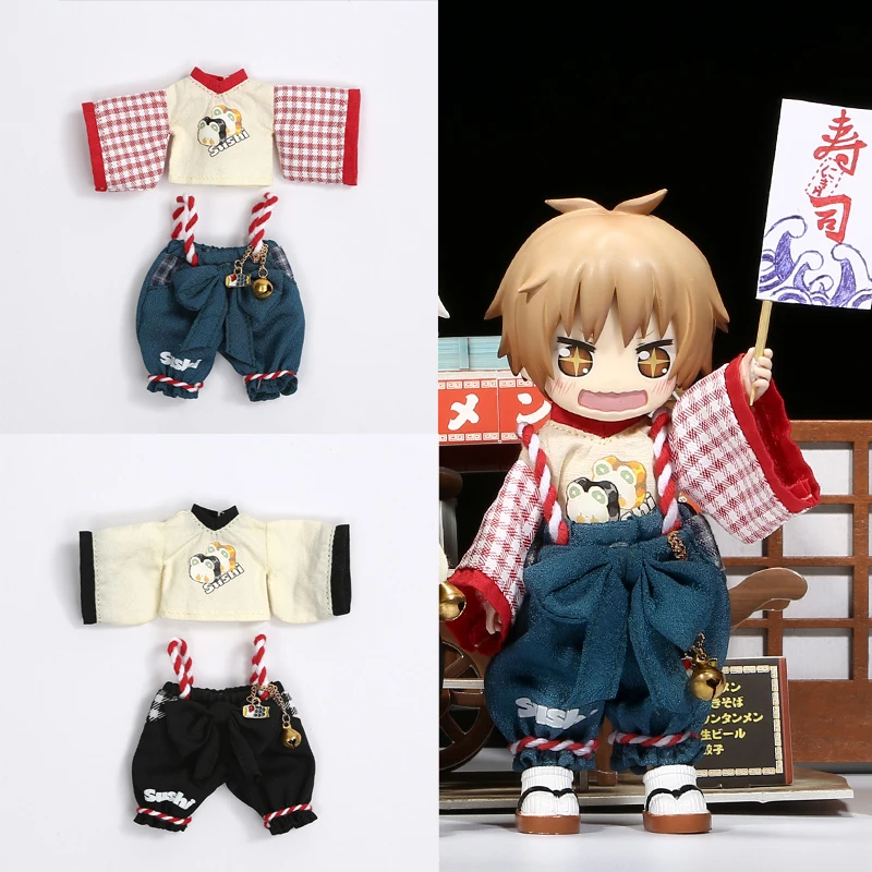 New OB11 Doll Clothes Cute Top Pants Sushi Bear Kimono Bathrobe Set for Obitsu11, Molly, GSC, YMY Body 1/12 Bjd Doll Accessories
New OB11 Doll Clothes Cute Top Pants Sushi Bear Kimono Bathrobe Set for Obitsu11, Molly, GSC, YMY Body 1/12 Bjd Doll Accessories