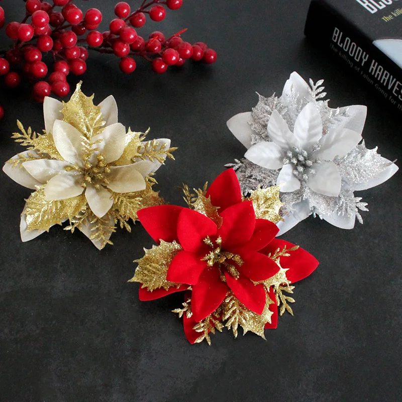 Christmas DecorativeFlowersThree-layerPlastic Flowers and Dusting Three-dimensional Christmas Flowers Christmas Tree Decorations
Christmas DecorativeFlowersThree-layerPlastic Flowers and Dusting Three-dimensional Christmas Flowers Christmas Tree Decorations