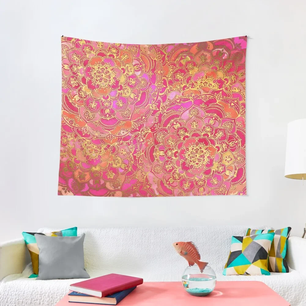 Hot Pink and Gold Baroque Floral Pattern Tapestry Decoration Aesthetic Wall Hanging Wall Bedroom Decor Tapestry
Hot Pink and Gold Baroque Floral Pattern Tapestry Decoration Aesthetic Wall Hanging Wall Bedroom Decor Tapestry