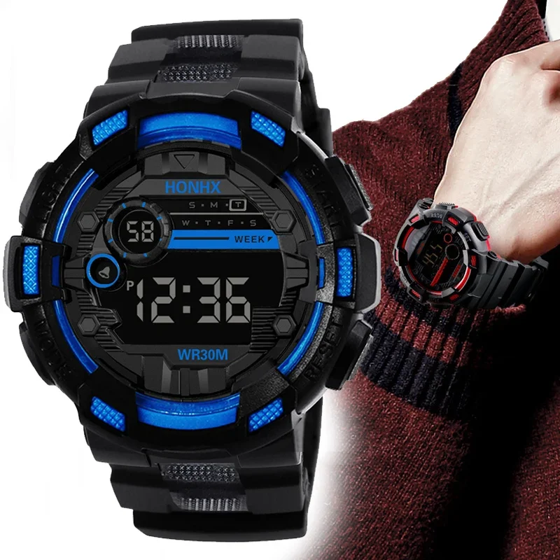 Men's Cool Luminous Men Sport Watch Silicone Strap Military Wrist Watch Led Calendar Waterproof Digital Watch Reloj De Hombre
Men's Cool Luminous Men Sport Watch Silicone Strap Military Wrist Watch Led Calendar Waterproof Digital Watch Reloj De Hombre
