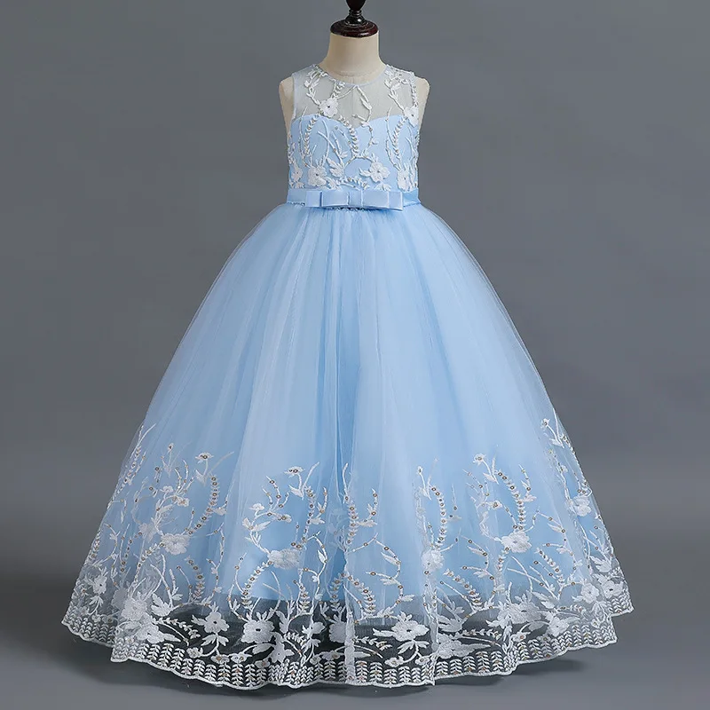 New Girl Embroidered Petal Bow Princess Dress Children's Style Long Dress Fluffy Mesh Wedding Dress Banquet Host Show Dress
New Girl Embroidered Petal Bow Princess Dress Children's Style Long Dress Fluffy Mesh Wedding Dress Banquet Host Show Dress