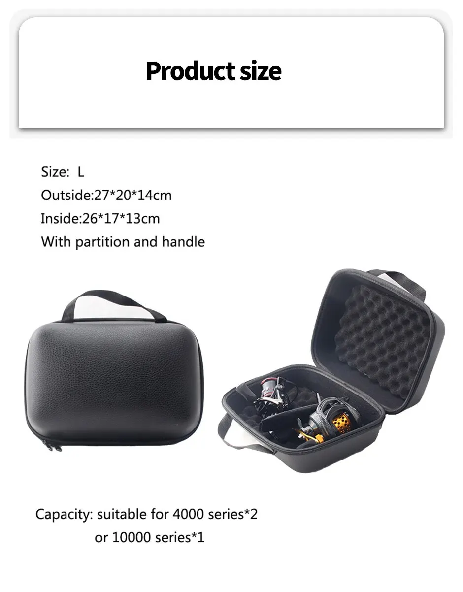 Spinning Reel Case Cover PU Fishing Bag M, L Shockproof Waterproof Fishing Tackle Storage Case For 1 or 2 Fishing Reel 3 Mallzona S82e6d1167a6445c2bfb7d0c0fc19f6a0T Spinning Reel Case Cover PU Fishing Bag M, L Shockproof Waterproof Fishing Tackle Storage Case For 1 or 2 Fishing Reel Mallzona