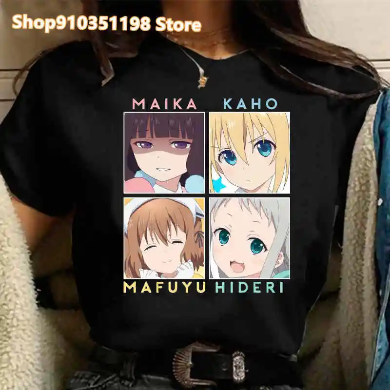 Японская Милая футболка Blend S Maika Sakuranomiya с коротким рукавом, летняя Милая женская футболка в стиле аниме Харадзюку
Японская Милая футболка Blend S Maika Sakuranomiya с коротким рукавом, летняя Милая женская футболка в стиле аниме Харадзюку
