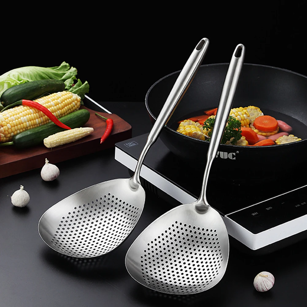 Kitchen Stainless Steel Strainer Spoon Household Skimmer Scoop Serving Perforated Strainer Spoon Colander Kitchen Accessory
Kitchen Stainless Steel Strainer Spoon Household Skimmer Scoop Serving Perforated Strainer Spoon Colander Kitchen Accessory