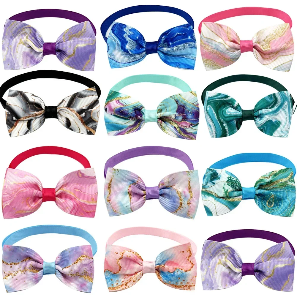 

Bow Supplies Dogs Small Bulk Pet Fashion Accessories 50/100pcs for Collars Dog Cute Tie Bowtie