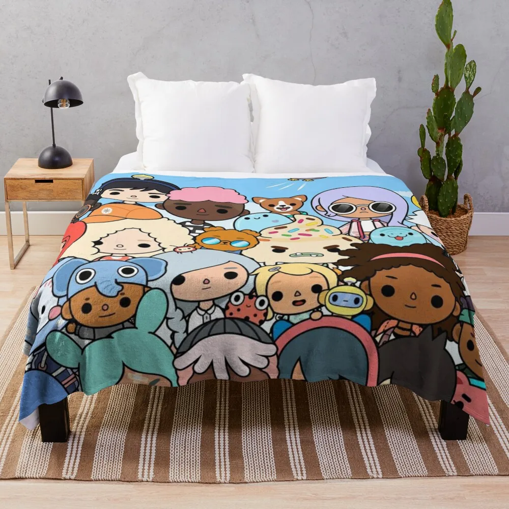 Toca Boca Throw Blanket for babies cosplay anime Cute Plaid For Baby For Sofa Thin Blankets
Toca Boca Throw Blanket for babies cosplay anime Cute Plaid For Baby For Sofa Thin Blankets