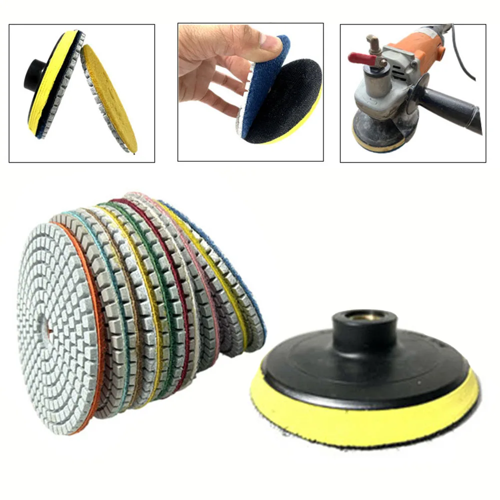 11pcs 100mm Diamond Wet Stone Polishing Pads Refurbished Polishing Film Discs Granite Marble Concrete Stone Grinding Tool
11pcs 100mm Diamond Wet Stone Polishing Pads Refurbished Polishing Film Discs Granite Marble Concrete Stone Grinding Tool