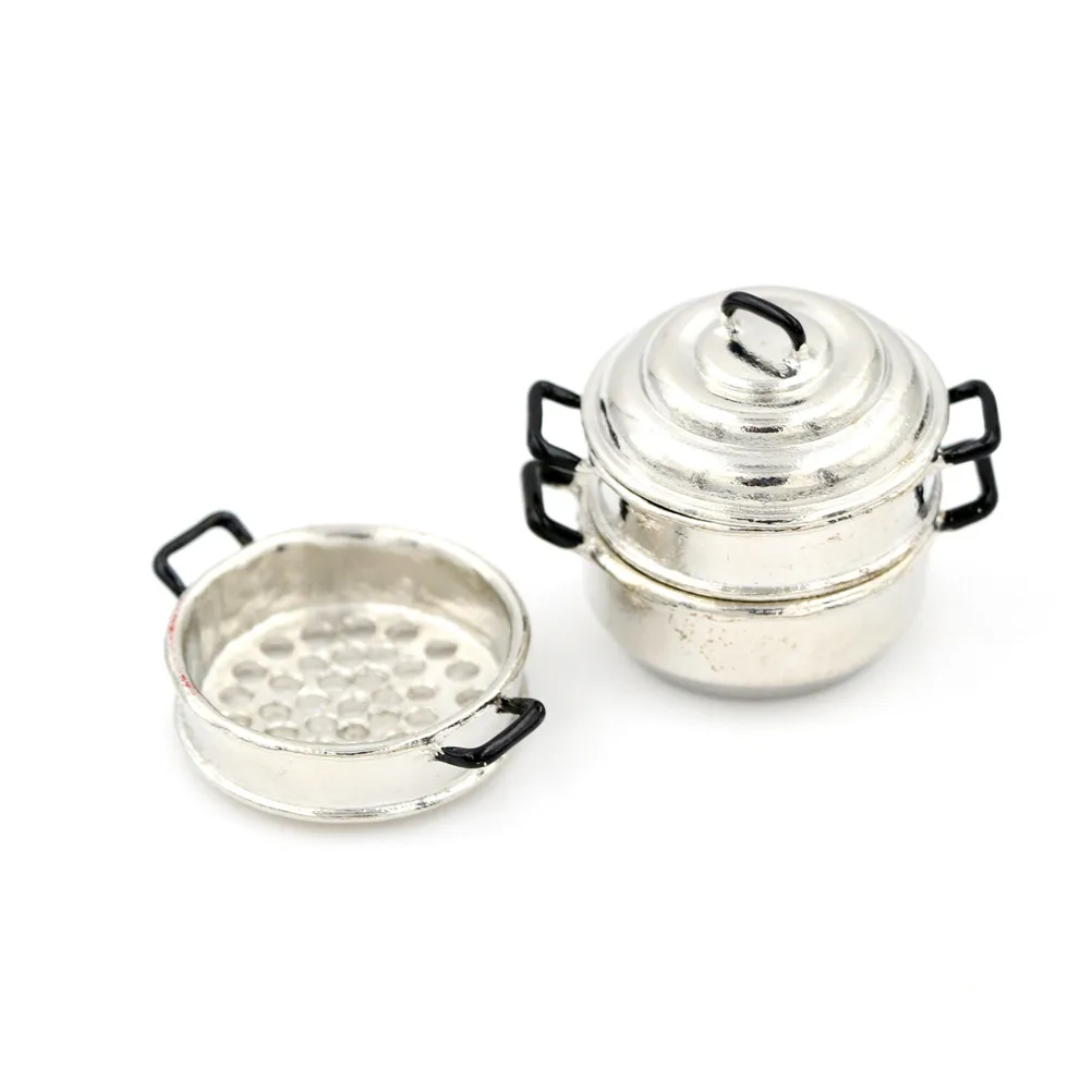 3-layers Metal Cooking Micro Steamer Pot 1/12 Doll House Accessories Dollhouse Miniature 1:12 Kitchen Decor Toy
3-layers Metal Cooking Micro Steamer Pot 1/12 Doll House Accessories Dollhouse Miniature 1:12 Kitchen Decor Toy