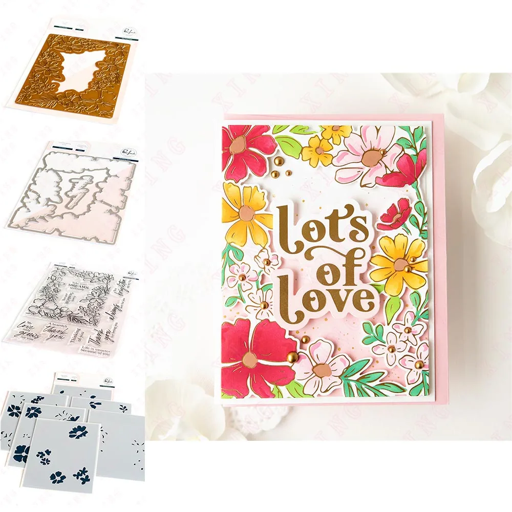 New Arrival Floral Border Silicone Stamps Layering Stencils 2023 Diy Craft Decoration Embossing Hot Foil Metal Cutting Dies Set
New Arrival Floral Border Silicone Stamps Layering Stencils 2023 Diy Craft Decoration Embossing Hot Foil Metal Cutting Dies Set
