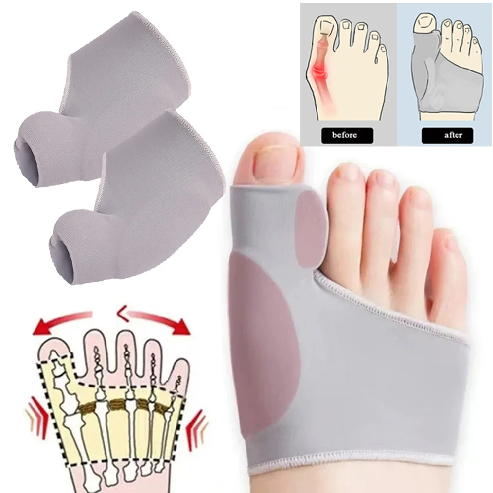 

1pairs Feet Bone Thumb Adjuster Toe Separator Hallux Valgus Bunion Corrector Orthotics Correction Pedicure Straightener