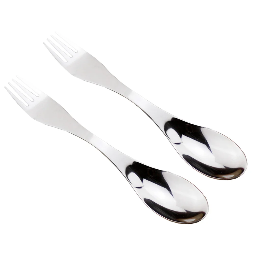 2 Pcs Camping Things Tableware Double-ended Spork Metal Outdoor Cutlery Portable Stuff
2 Pcs Camping Things Tableware Double-ended Spork Metal Outdoor Cutlery Portable Stuff