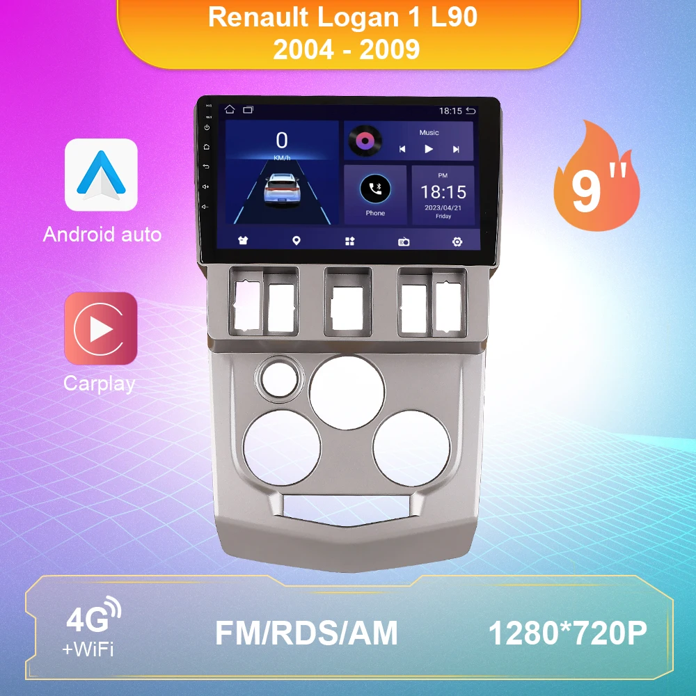 9 Inch Car Multimedia Radio For Renault Logan 1 L90 2004-2009 Android10 GPS Navigation Carplay WIFI 4G Camera DSP 2Din Car Radio
9 Inch Car Multimedia Radio For Renault Logan 1 L90 2004-2009 Android10 GPS Navigation Carplay WIFI 4G Camera DSP 2Din Car Radio