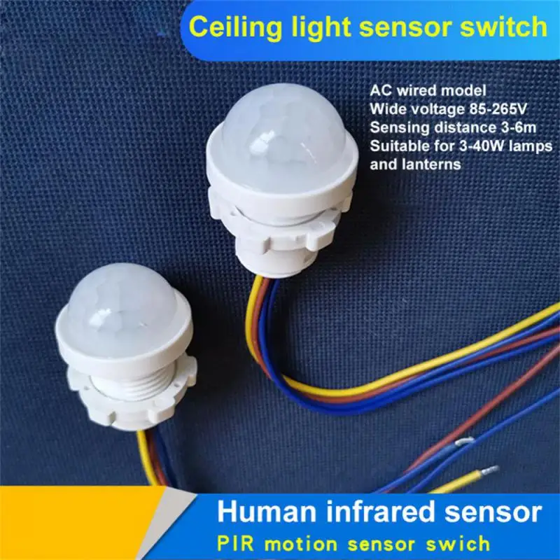 Human Body Sensor Adjustable LED Night Light Sensor Switch PIR Infrared Human Body Induction Motion Sensor Detector Switch 2023
Human Body Sensor Adjustable LED Night Light Sensor Switch PIR Infrared Human Body Induction Motion Sensor Detector Switch 2023