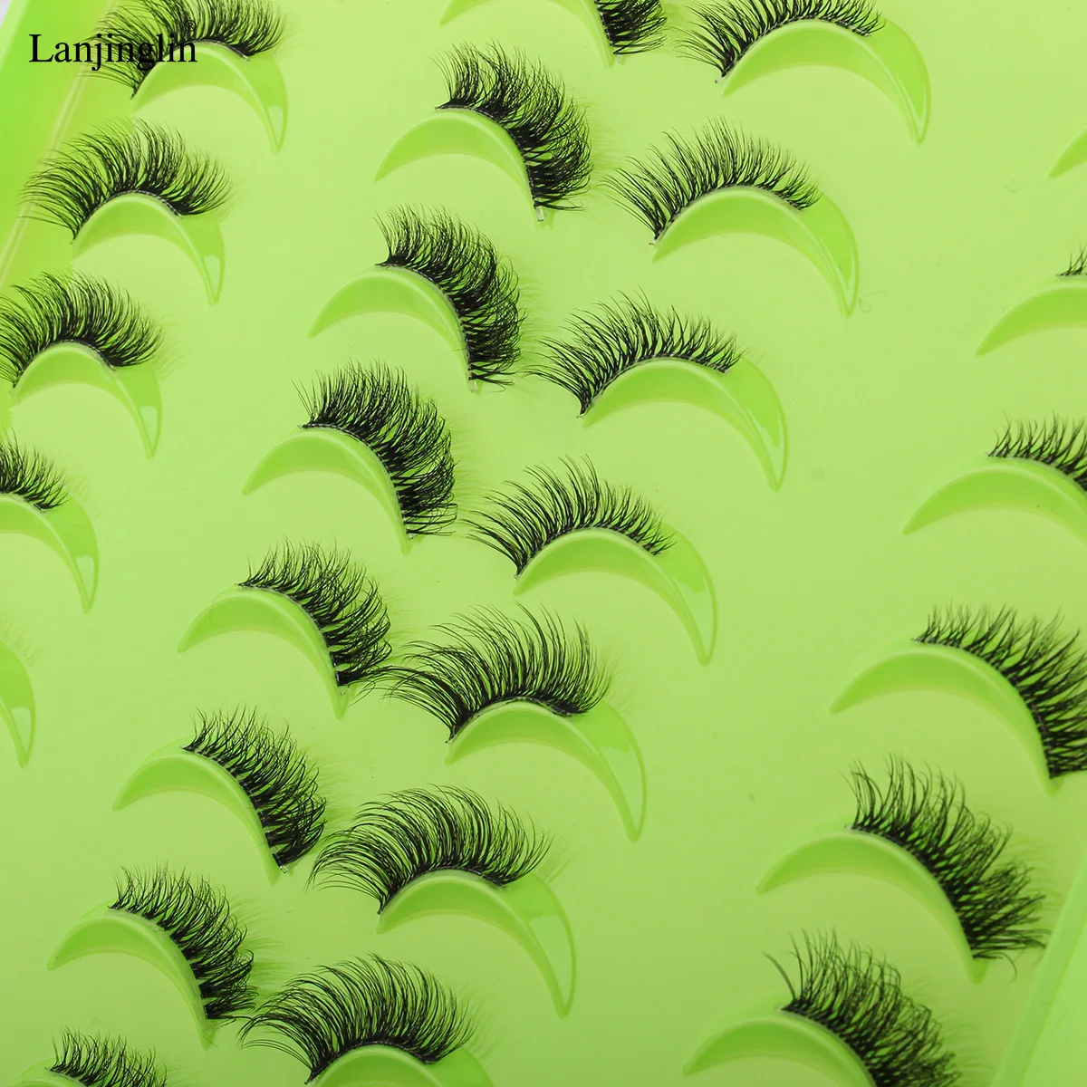 3/20/21Pairs False Eyelashes Wispy Lashes Dramatic Thick Fake Eyelashes Faux 3D Mink Fluffy Strip False Lashes Pack Makeup Tools 19 S82f69c027cb8480586ea70d823ca13ebr