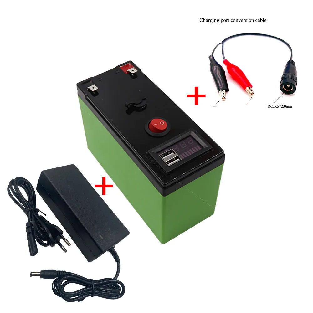 New 36V 20-100mAh Portable Rechargeable 18650 Battery Built-in 5V 2.1A USB Level Display Charging Port, +42 Charger
New 36V 20-100mAh Portable Rechargeable 18650 Battery Built-in 5V 2.1A USB Level Display Charging Port, +42 Charger
