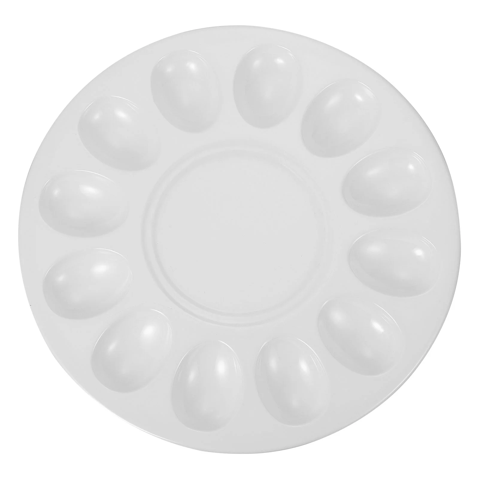 

Deviled Egg Platter Tray Holds 12 Eggs Sleek Melamine Dish Shrimp Paste Plate Display Holder Egg Tray Egg Plate for Meatball