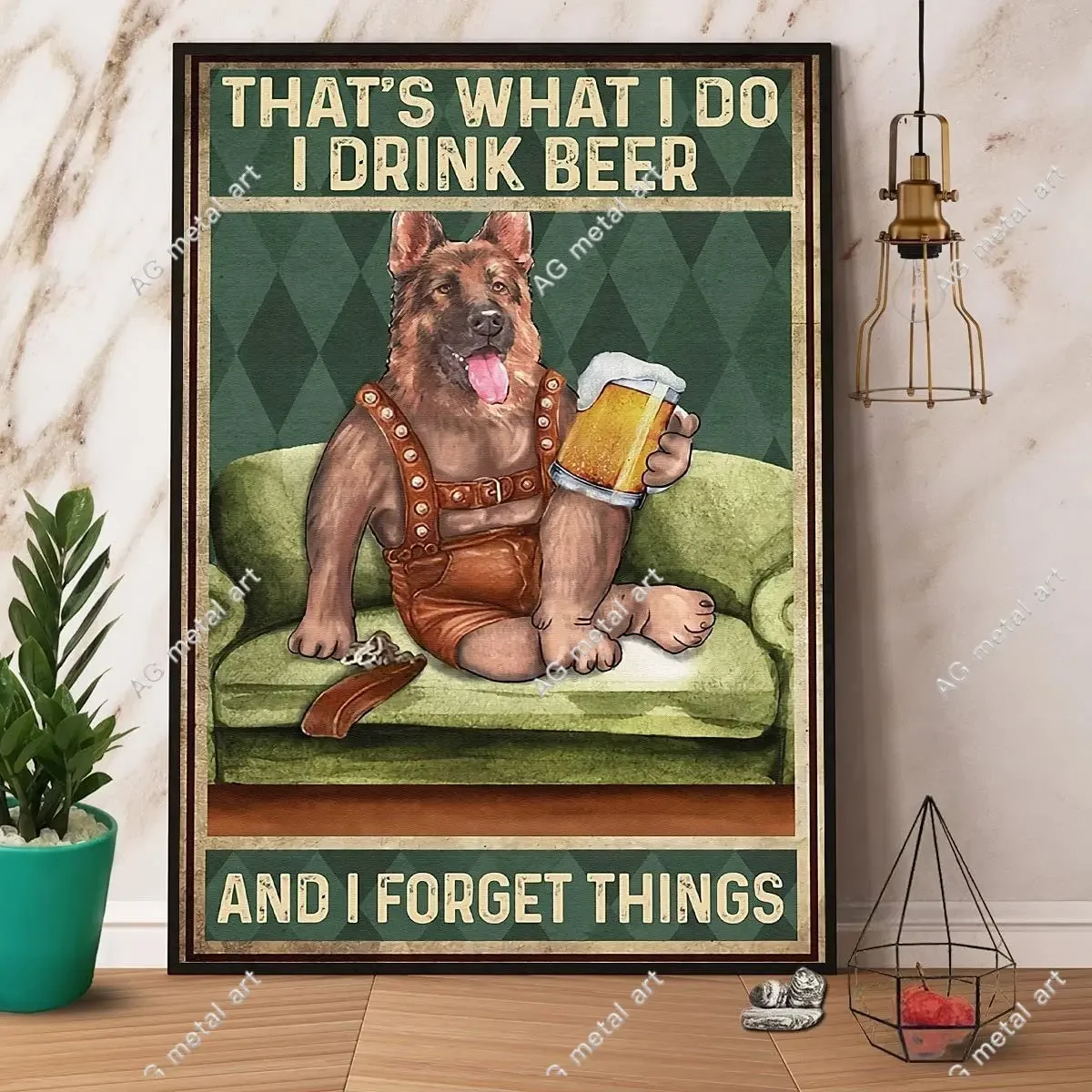 YiKue Funny Retro Tin Signs German Shepherd I Drink Beer and I Forget Things Vintage Gasoline Garage Home Wall Decoration
YiKue Funny Retro Tin Signs German Shepherd I Drink Beer and I Forget Things Vintage Gasoline Garage Home Wall Decoration