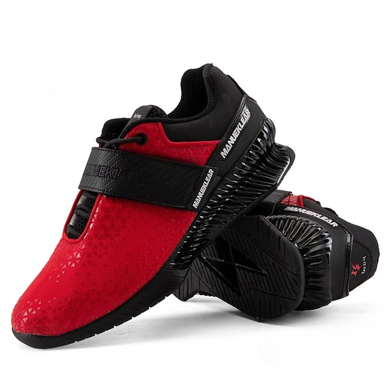 

Professional Squat Hard Pull Shoe Men Women Black Red Gym Shoe Couples Designer Weight Lifting Training Shoe Unisex Size 36-46