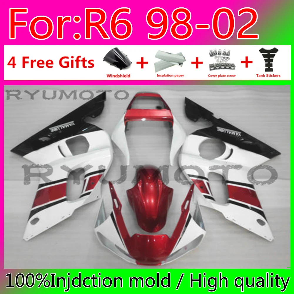 Обтекатели из АБС-пластика для мотоцикла Yamaha YZF R6 1999 2000 2001 2002 красные обтекатели
Обтекатели из АБС-пластика для мотоцикла Yamaha YZF R6 1999 2000 2001 2002 красные обтекатели