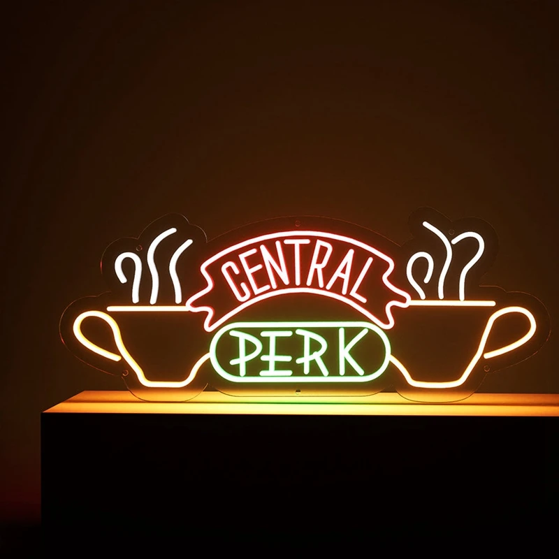 

Central Perk Neon Signs Led Light for Bar Pub Club Home Wall Hanging Flex Neon Lights Wedding Home Party Decor