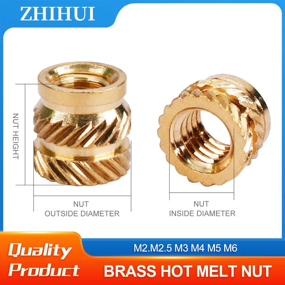 M M M M M M Messing Hot Melt Einsatz Rändelmutter Gewinde