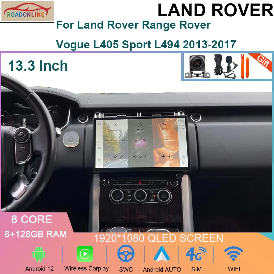Android 12 Car Radio For Land Rover Range Rover Vogue L405 Sport L494 2013-2017 GPS Navigation Auto Headunit Multimedia Player
Android 12 Car Radio For Land Rover Range Rover Vogue L405 Sport L494 2013-2017 GPS Navigation Auto Headunit Multimedia Player