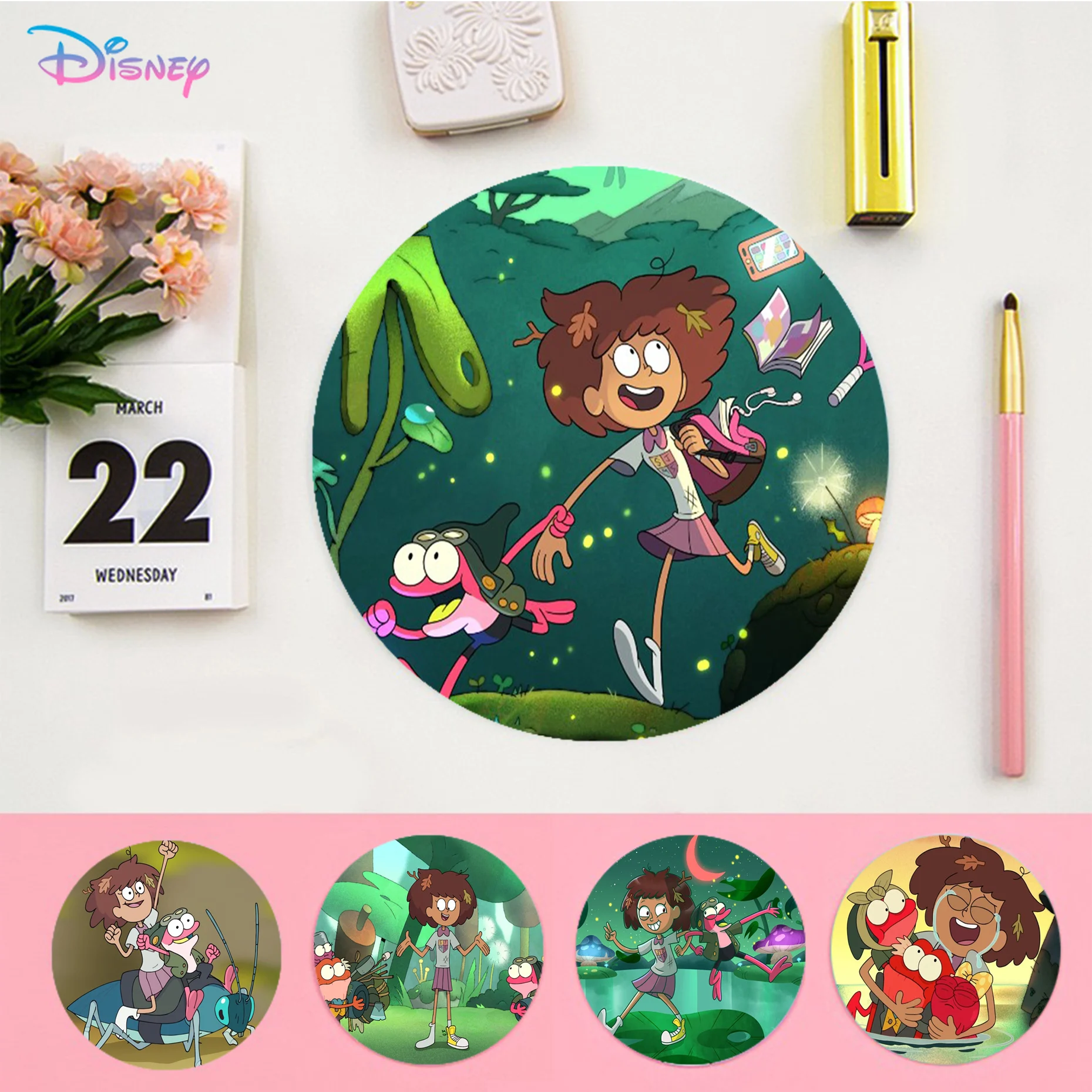 Disney Amphibia Anne Mousepad DIY Round Thickened Mouse Pad Oversized Gaming Keyboard Table Mat Desk Set Accessories Desktop
Disney Amphibia Anne Mousepad DIY Round Thickened Mouse Pad Oversized Gaming Keyboard Table Mat Desk Set Accessories Desktop