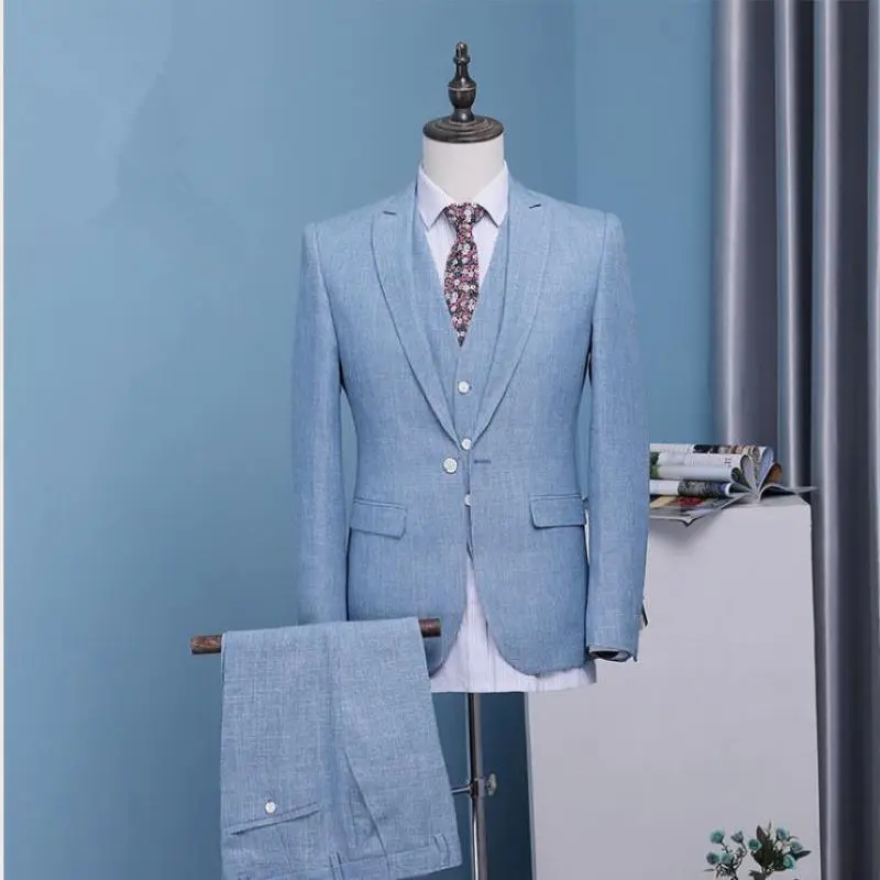 Modern Groomsmen Suits 2023 New Notched Lapel Three Piece Suits Wedding Tuxedos Trim Fit Best Men Business Men Suits
Modern Groomsmen Suits 2023 New Notched Lapel Three Piece Suits Wedding Tuxedos Trim Fit Best Men Business Men Suits