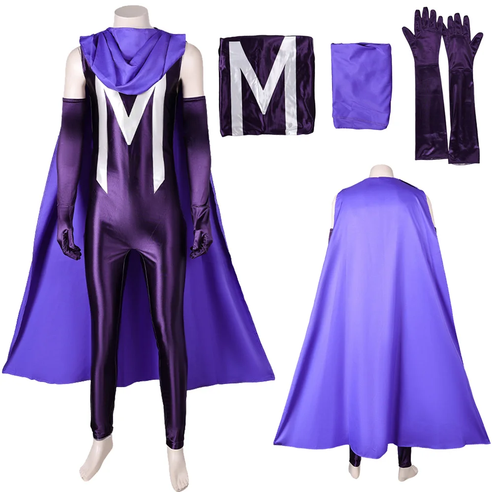 Magneto Cosplay Purple Costume Anime Cartoon X Super Villain Roleplay Cloak Jumpsuit Outfits Adult Men Halloween Fantasia Suits
Magneto Cosplay Purple Costume Anime Cartoon X Super Villain Roleplay Cloak Jumpsuit Outfits Adult Men Halloween Fantasia Suits